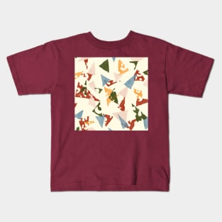 Summer Textured Triangles Kids T-Shirt